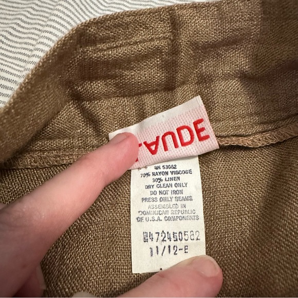 Vintage 1970s tan midi skirt - Picture 10 of 10